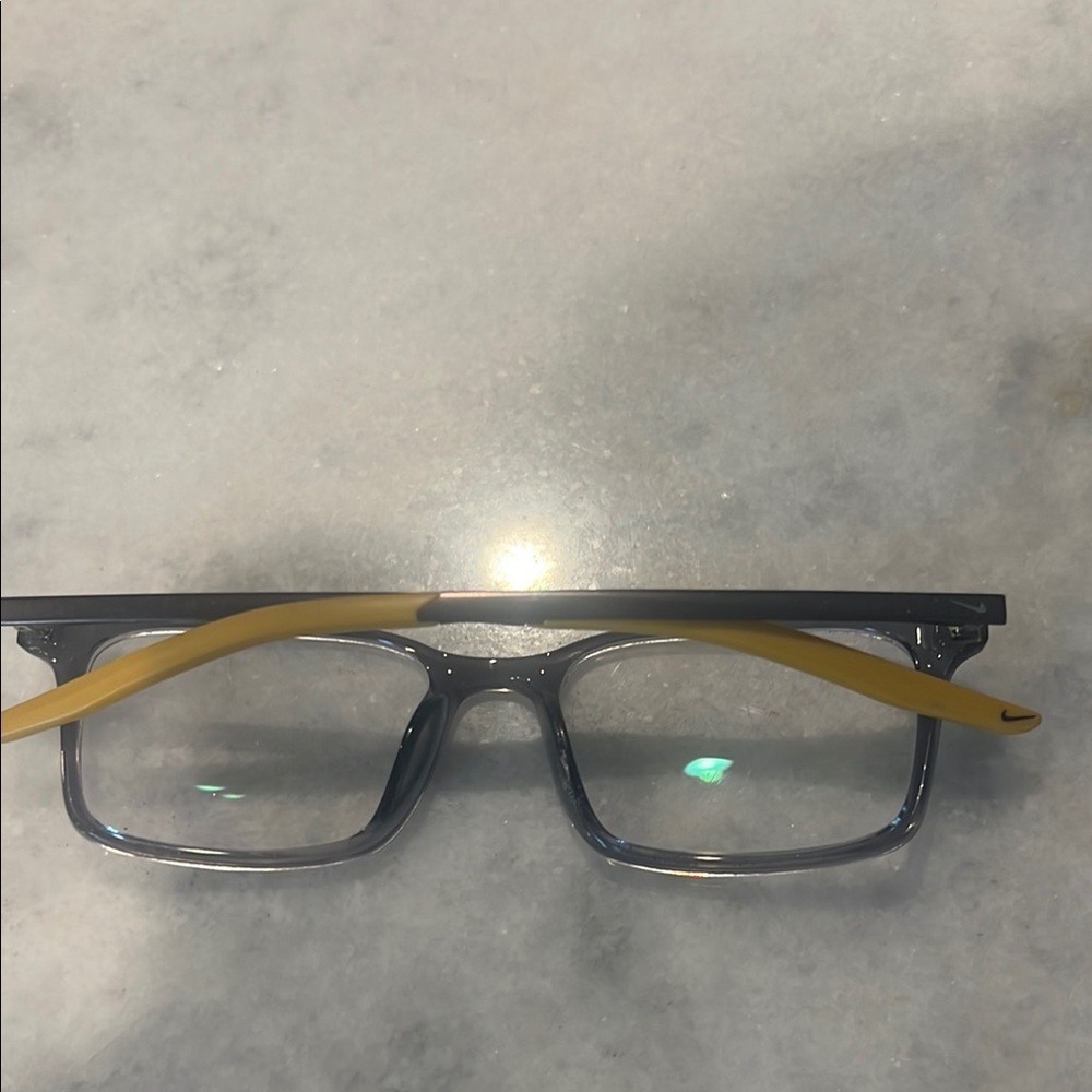 Nike Stylish Rectangular Glasses With Yellow Temp… - image 6
